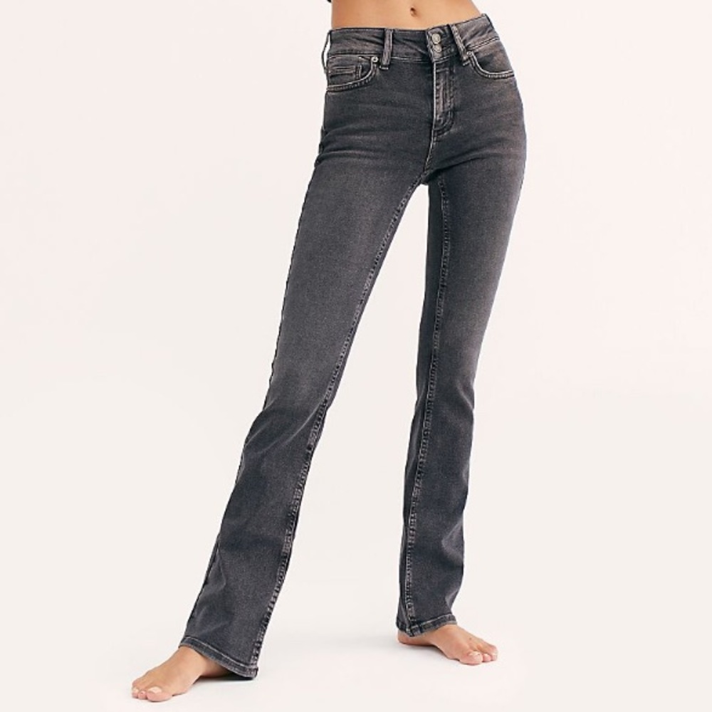 Free People Shayla flare jeans, Size 29, Washed black